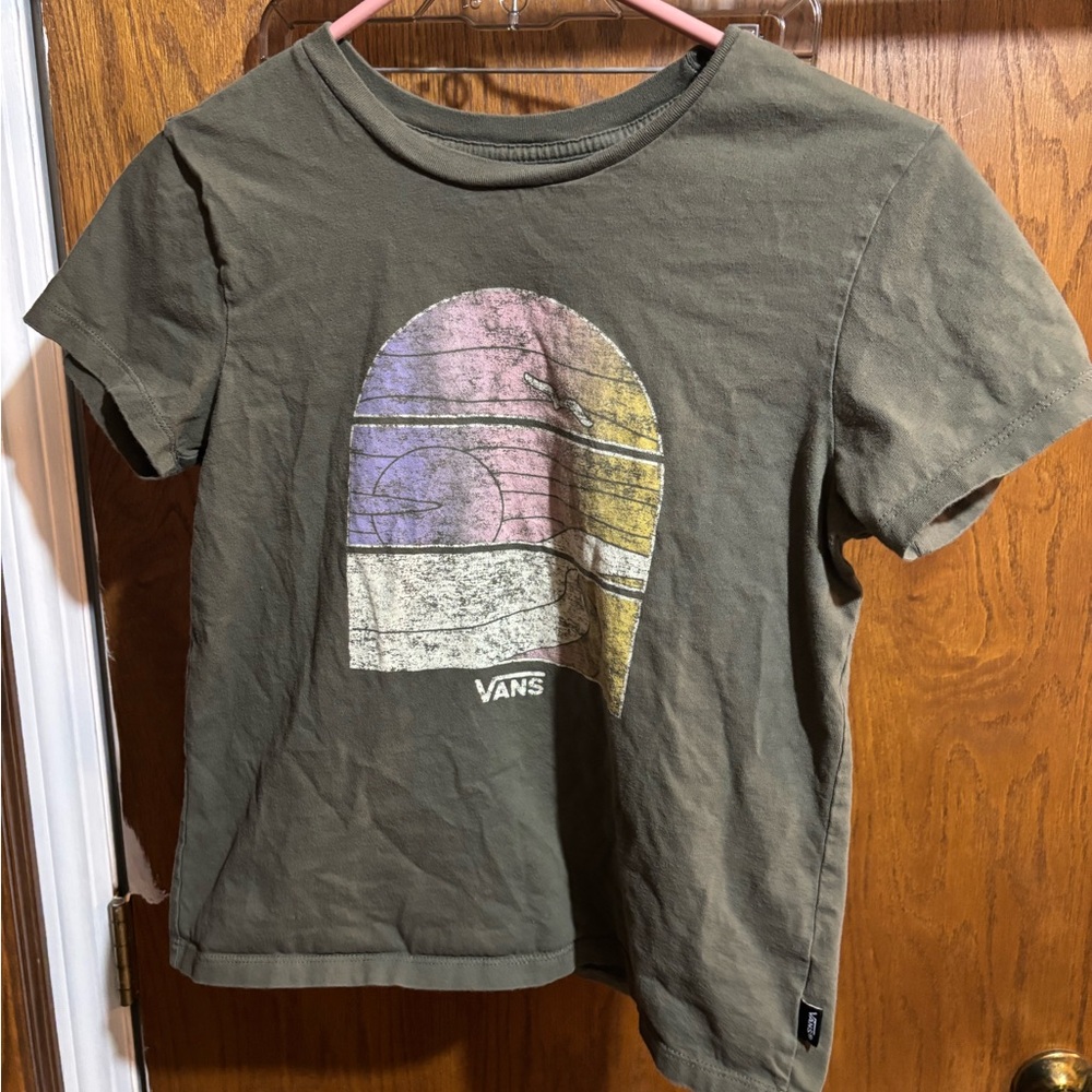 Vans Olive Cotton T-Shirt